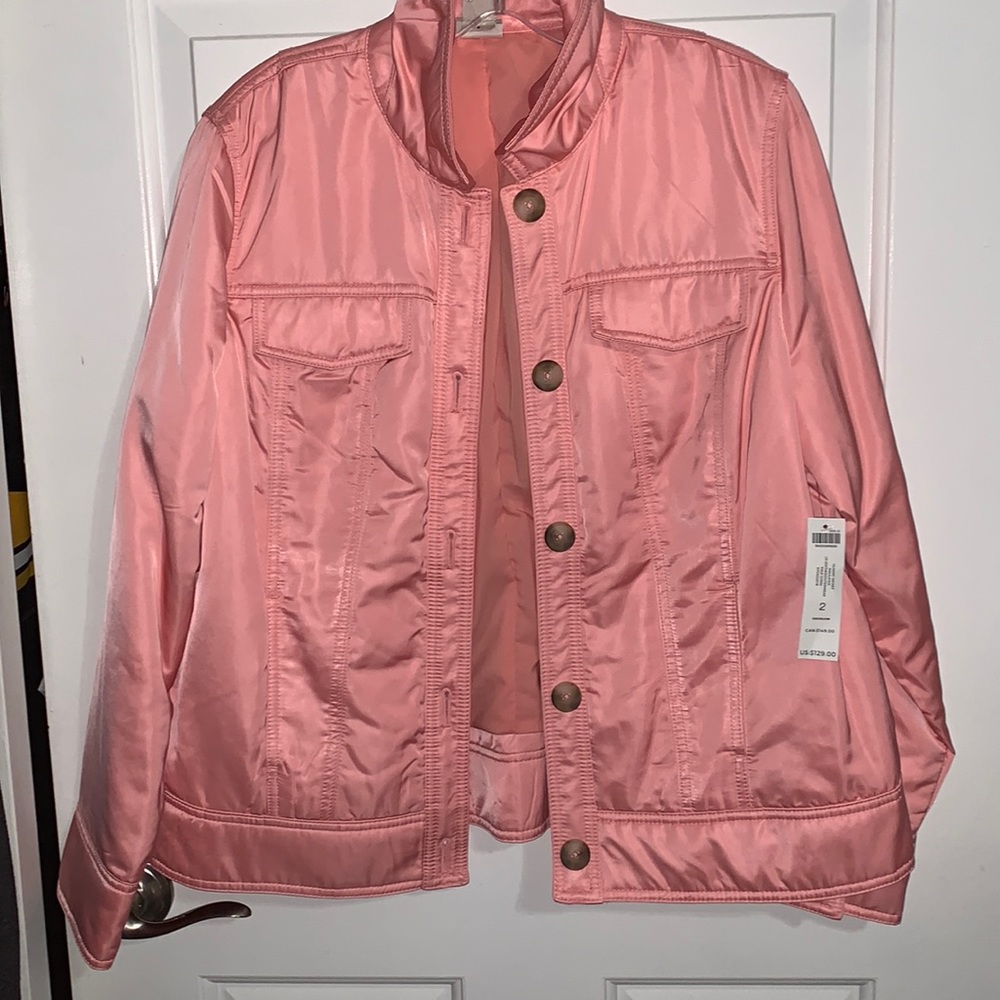 Nice brand new coral spring jacket from Chicos.